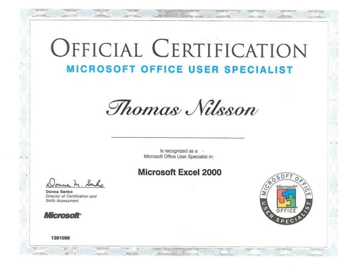 Microsoft Office User Specialist